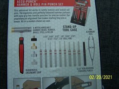 Real Avid Accu-Punch Hammer & Roll Pin Punch Set With Pin Alignment Tool
