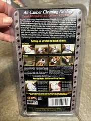 Otis ALL CALIBER Gun Cleaning PATCHES rifle, pistol and shotgun 22 Cal – 12/10