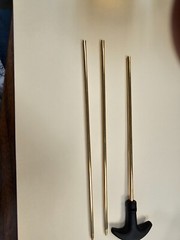 8-32 Gun Pistol Rifle Brass Rod kit 2 ea 10-1/2′ rods n 1 ea 9” rod with handle