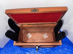 DAC Gunmaster Universal Gun Cleaning Kit Wood Case Brass Rods Multi Caliber