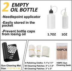 Cleaning Kit | Universal Gun Cleaning Kit for All Caliber Shotgun Pistol Rifle C