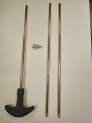 8-32 Gun Pistol Rifle Brass Rod kit 2 ea 10-1/2′ rods n 1 ea 9” rod with handle