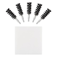 5 Pcs Nylon Bristle Bore Cleaning Brush for Rifle Pistol, .40 cal 50 Patches
