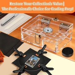 Sport Card Cleaning Kit with Heat Pen Acrylic Humidor and Accessories for