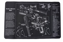 Gun Cleaning Mat for Smith & Wesson M&P Breakdown Schematics Parts Diagram