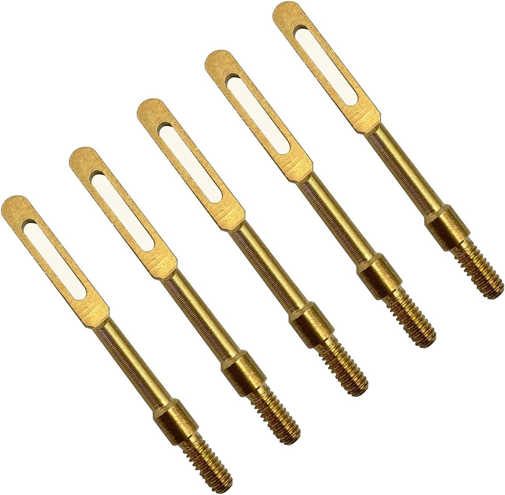 Solid Brass Gun Patch Holder Shotgun Cleaning Kit 12 Gauge Cloth Slotted Tip for