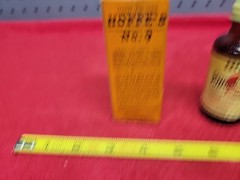 Vintage Hoppe’s No. 9 Gun Cleaning Solvent Bottle Box Glass Bottle