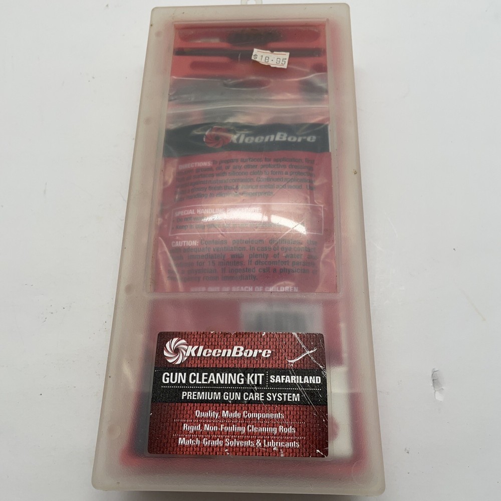 KleenBore BY SAFARILAND CLASSIC HANDGUN GUN CLEANING KIT .44 .45 CALIBER K212