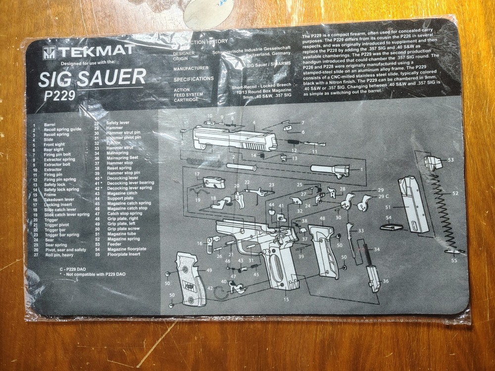 TekMat Original Gun Cleaning Mat – 17″ X 11″ – Sig Sauer P229