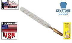 Pro-Shop USA .22 Caliber Bore Mop – Cotton, Brass Core, for Cleaning & Lubric…