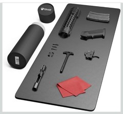 Falko Tactical Premium Gun Cleaning Mat 48”x17”, Grey, Damaged Cardboard Tube