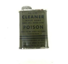 WW2 Rifle Bore Cleaner 6oz Can NOS