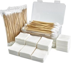 Comprehensive Gun Cleaning Supplies Set: 600 Patches & 200 Swabs, Travel Ready
