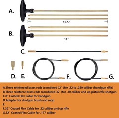 Universal Gun Cleaning Kit Shotgun Pistol Cleaning Kit W/ Lightweight Organizer