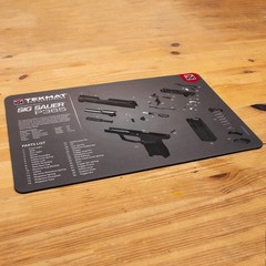 Sig Sauer P365 Black Cleaning Mat – Waterproof and Scratch Resistant, Large Size