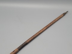 Vintage Antique 25″ Hickory Wood 2-Piece Shotgun Cleaning Rod 1 Brass Fitting
