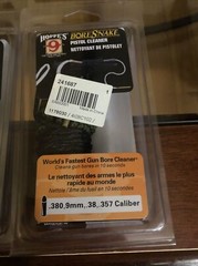 380 .380 9 9mm 38 .38 357 .357 Gun Caliber Pistol Hoppe’s Bore Snake “LOT OF 3”