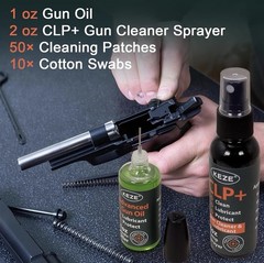Keze Gun Oil CLP Gun Cleaner Lubricant Kit – 2 oz. Fine Mist Pump Sprayer & 1 oz