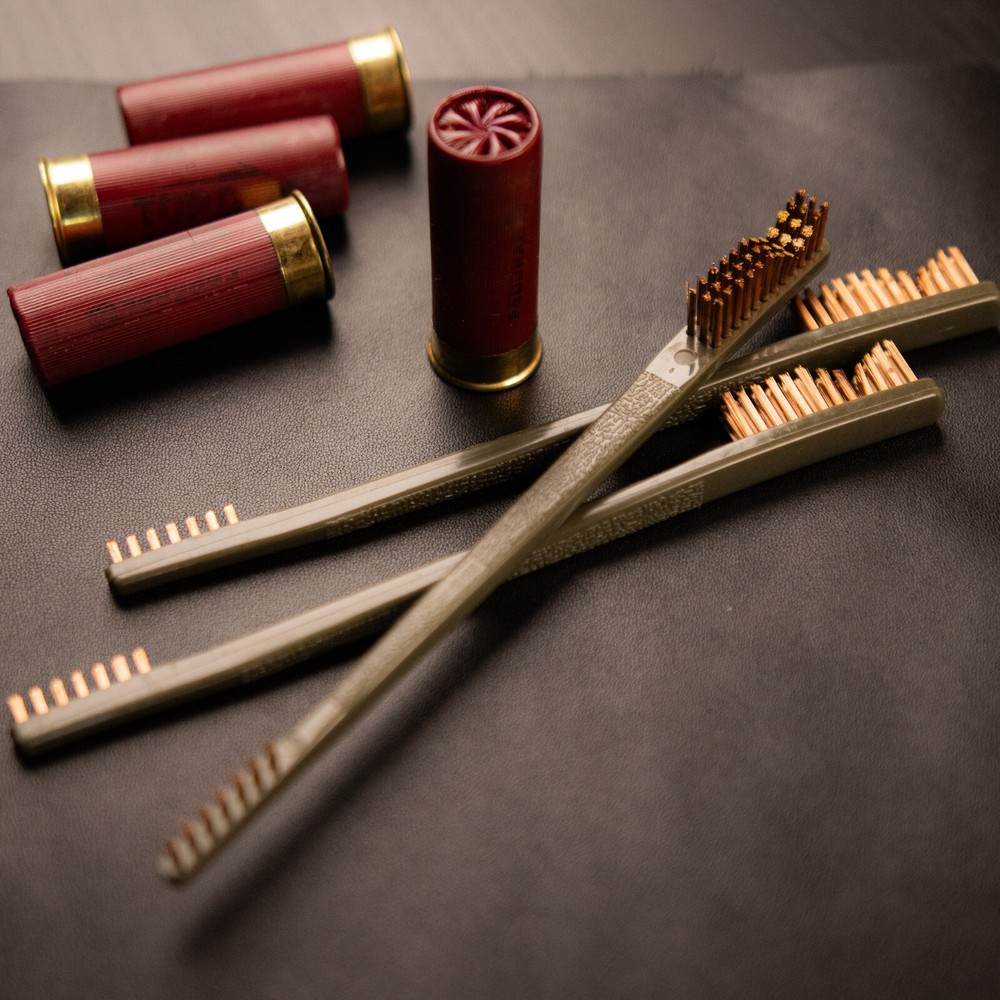All Purpose Bronze Bristled Gun Cleaning Receiver Brushes – 3 Pack