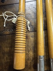 Antique 3pc Wooden&Steel Gun Cleaning Rod 36″ Shotgun/Black Powder Rifle No…