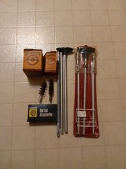 Vintage Sears Shotgun Cleaning Lot Rods, Pads, Brushes, Accessories USA Usable