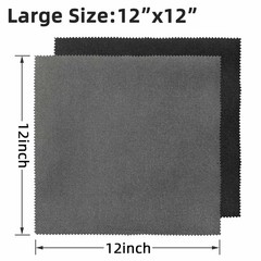12 Pack Microfiber Gun Cleaning Cloth, 12″x12″ Lint Free Gun Cleaning Rags (G…