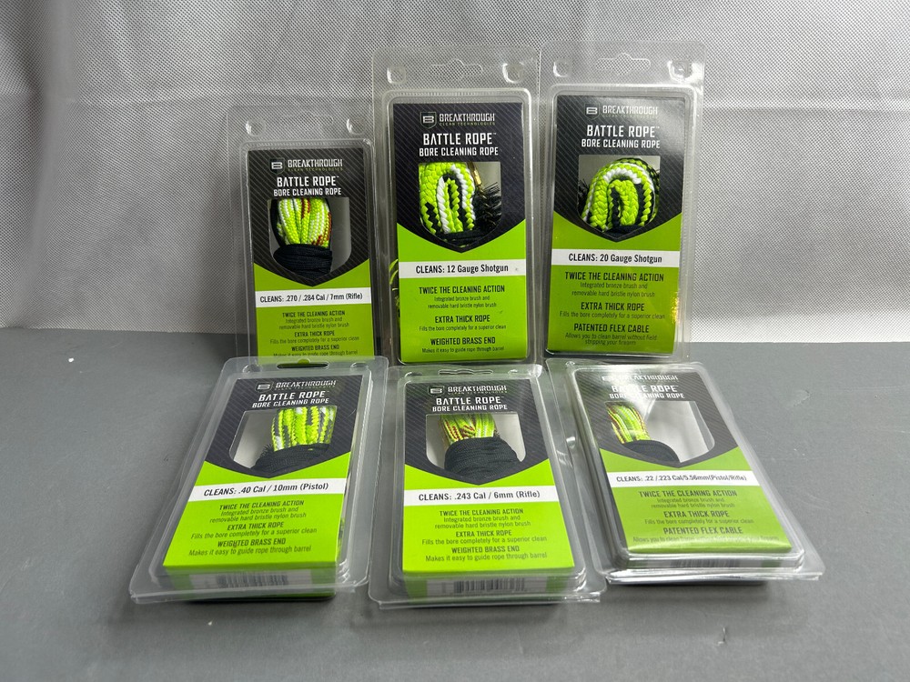 BREAKTHROUGH CLEAN TECHNOLOGIES Battle Rope Bore Snake Cleaner | Multi Calipers
