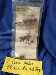 Uncle Mikes Solid Brass .50 Caliber CLEANING JAG & BRUSH #2892-2 BLACK POWDER