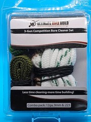 Ultimate Rifle Build 3-Gun Competition Bore Cleaner Set 12ga 9mm .223 NEW