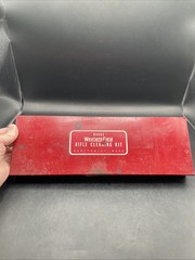 Wards WesternField Tin Case, Shotgun Bore Cleaning Rods, Oil & Cloths VTG