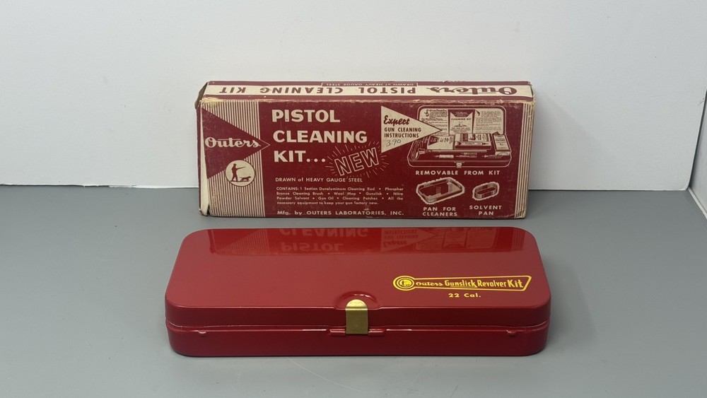 Vintage Outers Pistol Cleaning kit NO. 479 CAL 22. ORIGINAL BRAND NEW UNUSED