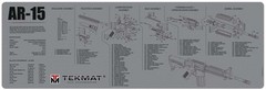 TekMat 36in Printed Gun Cleaning Mat , Grey, TEK-36–GY Bench Mat