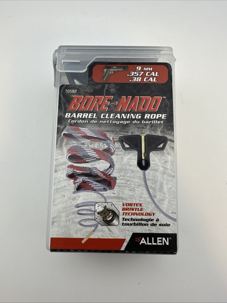 ALLEN BORE-NADO BARREL CLEANING ROPE ( NEW ) 9mm , .357 , .38
