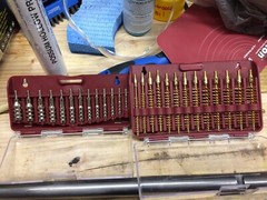 Bore Gun Cleaning Brush Jag Set Gunsmith Bronze Brush for Rifles Pistols Compact