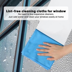 HOMEXCEL Microfiber Glass Cleaning Cloths 6PK Lint & Streak Free Reusable