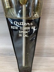 VINTAGE OUTERS PISTOL CLEANING ROD BP604 38 CAL WITH ATTACHMENTS AND SLEEVE
