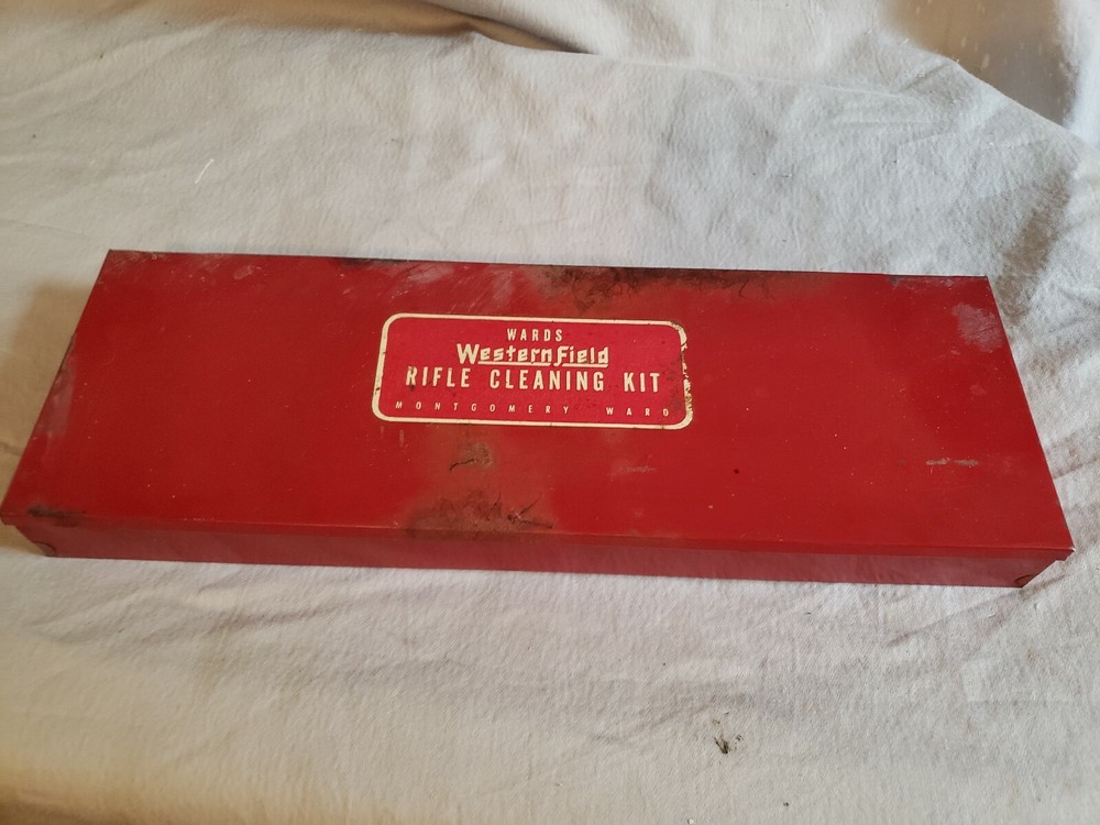 Vintage Montgomery Wards Western Field Shotgun Cleaning Kit Case