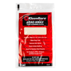 KleenBore Lead Away™ Gun Cloth, wipes away lead, cleans up burn marks and carbon