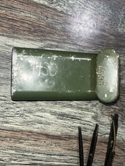 Issued East German RG57 Rifle Cleaning Kit Metal Case Components Shown Initialed