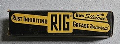 Vintage NOS RIG Products Company Rust Inhibiting Firearm Grease