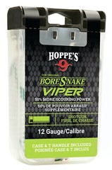 HOPPE’S 12 ga BoreSnake Viper Bronze bristles, Pull handle, Brass weight 24035VD