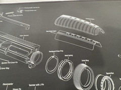 WHEELER DELTA SERIES GUN MAINTENANCE MAT 156824 Exploded View Rubber Back NEW