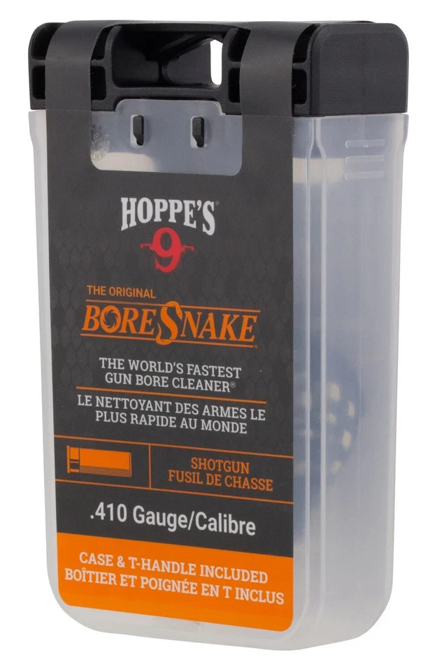 HOPPE’S 9 BoreSnake Bore Cleaner for .410 Guage Shotgun w/ Case & T-Handle