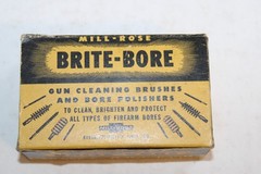 NOS 2 Vintage BRITE-BORE 16 Gauge No. 400 Felt Bore Polishers in Original Box