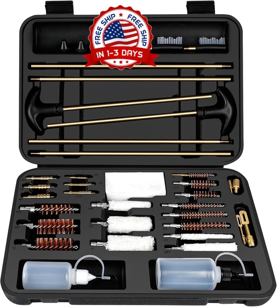 Kit universal para limpieza de pistola para todos los calibres de rifle limpieza