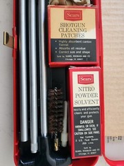 Vintage Sears Shotgun cleaning kit NOS 12-16g 20221