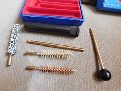 Gun Cleaning Kit 9mm .38, 357 Caliber 5 Pieces in Carrying Case