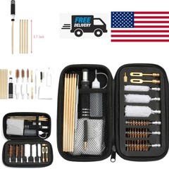 Shotgun Cleaning Kit for 12 Gauge 20 Gauge 410 Gauge with Brass Brushes and Mops