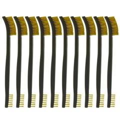 10-Pack Double-Ended All Purpose Gun Cleaning Brushes 7″ inch Brass Steel Nylon