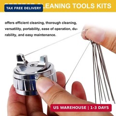 Paint Gun Cleaning Kit Airbrush Cleaner Brushes Needles Spray Gun Tool